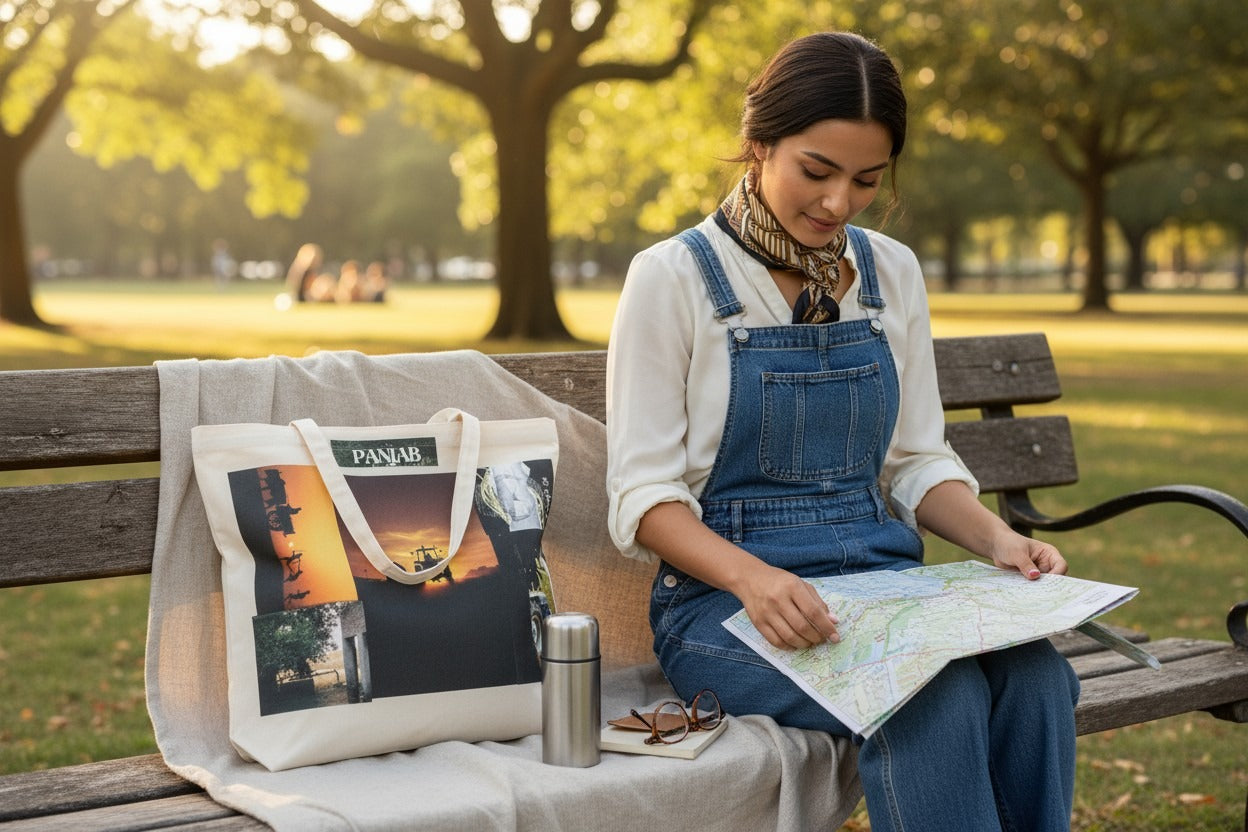 Punjab Inspired Canvas Tote Bag